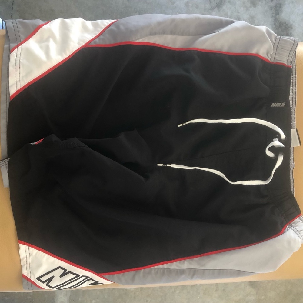Nike Black and Gray Athletic Shorts swim